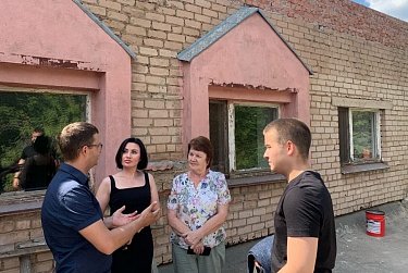 Капремонт кровли детского сада идет по плану